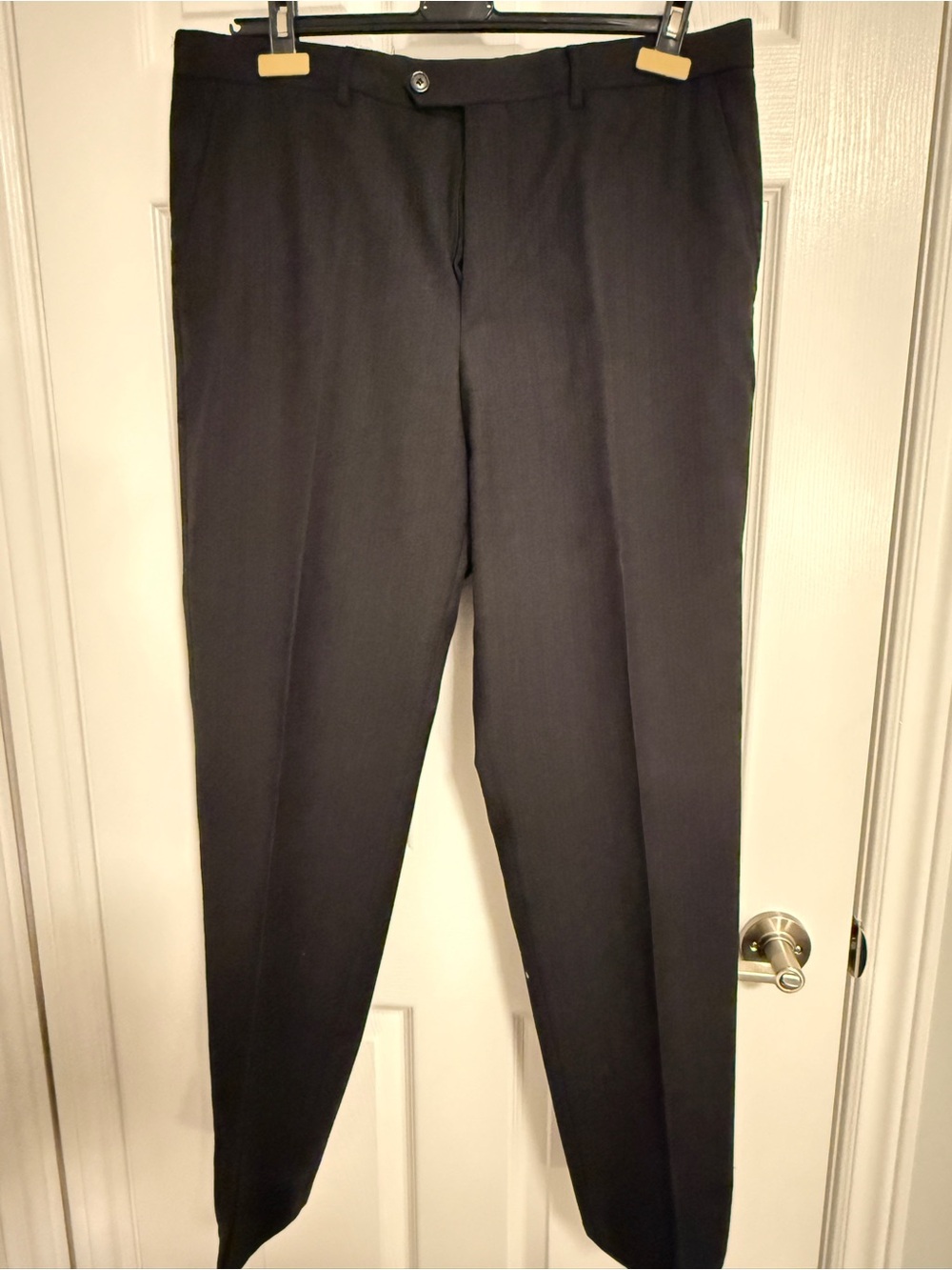 Prada Men's Black Dress Trousers - Slim Tailored Cut